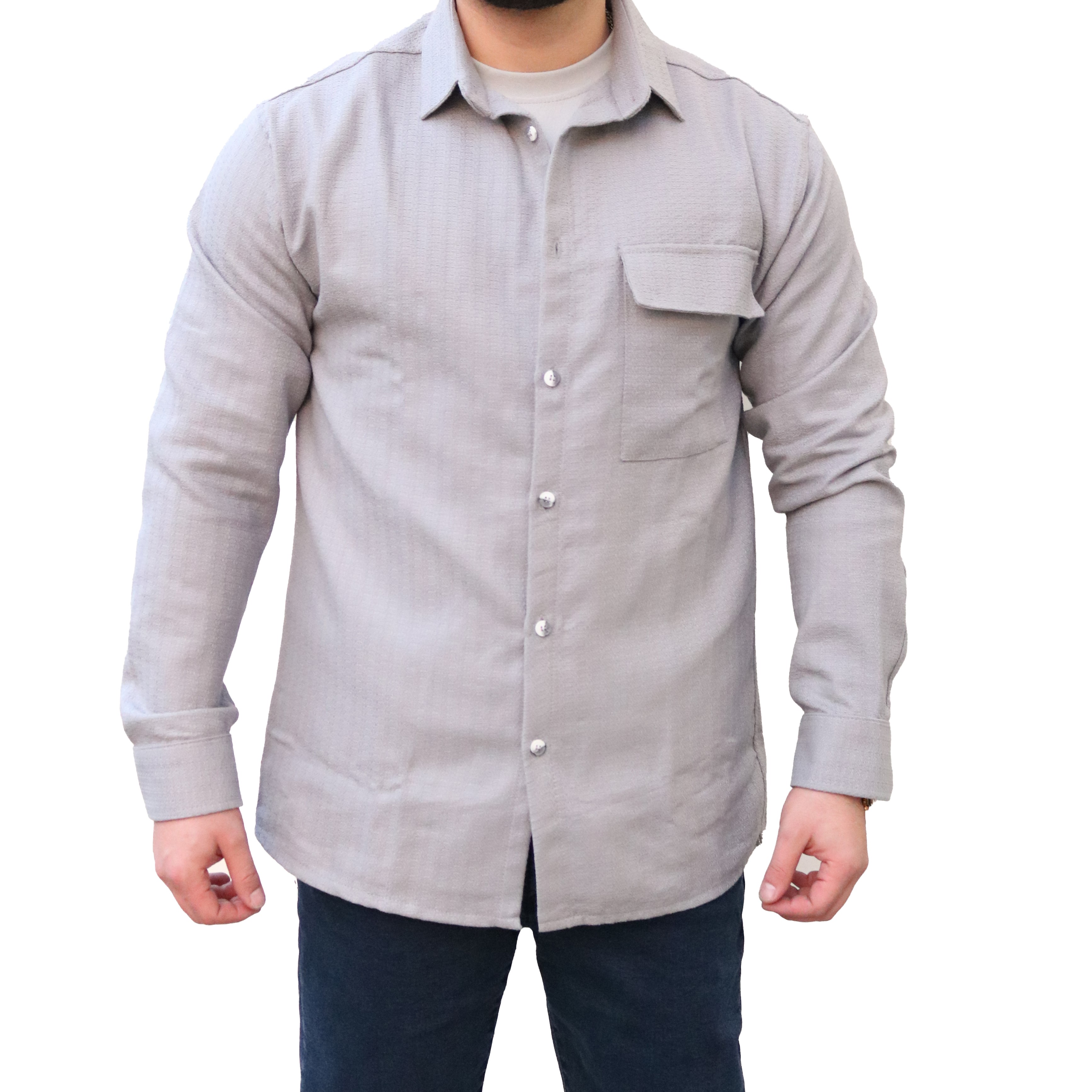 پیراهن کژوال ساتین مردانه M35AA