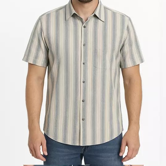 پیراهن کژوال ساتین مردانه M30BC