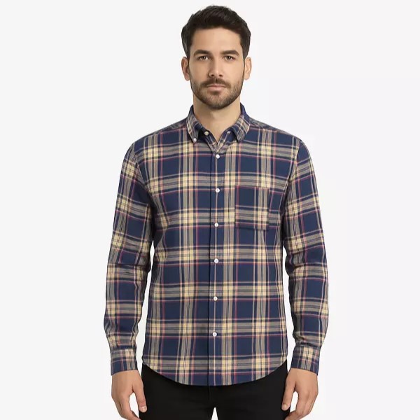 پیراهن کژوال ساتین مردانه M31AB