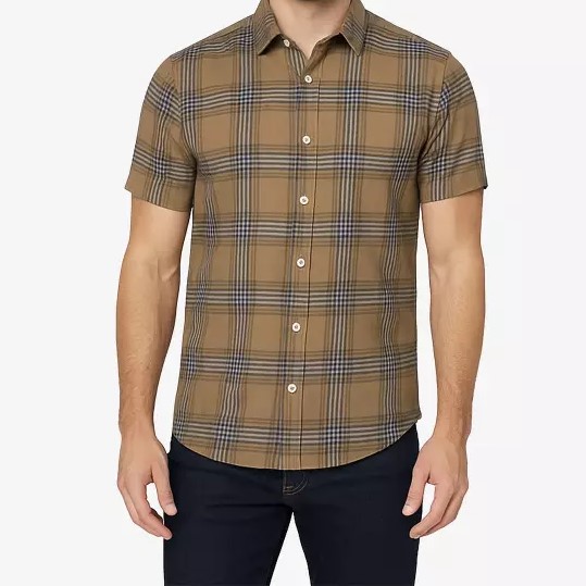 پیراهن کژوال ساتین مردانه M30AC