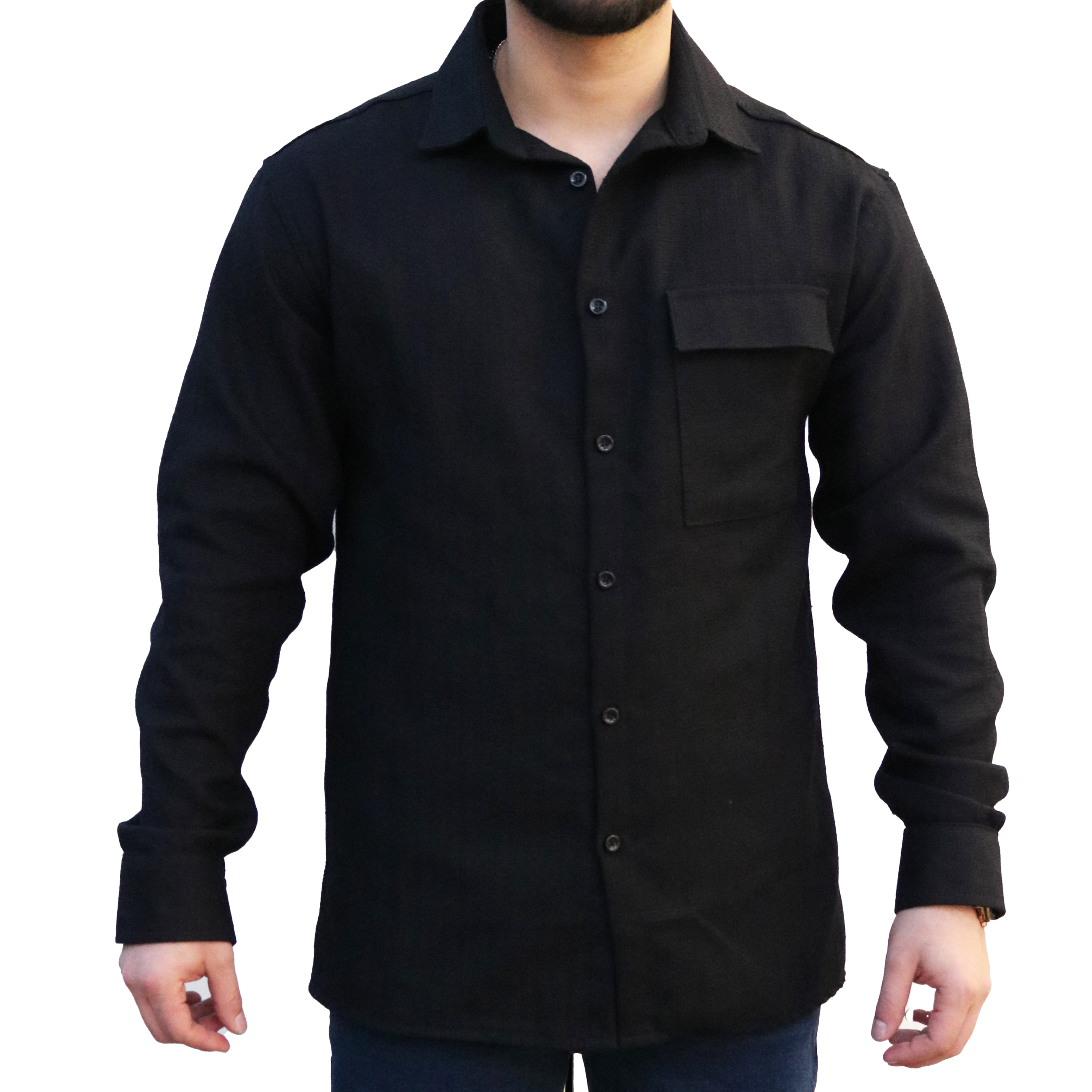 پیراهن کژوال ساتین مردانه M35AA