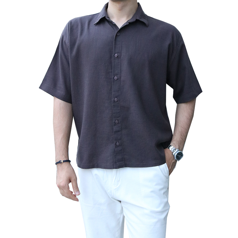 پیراهن کژوال ساتین مردانه M0202