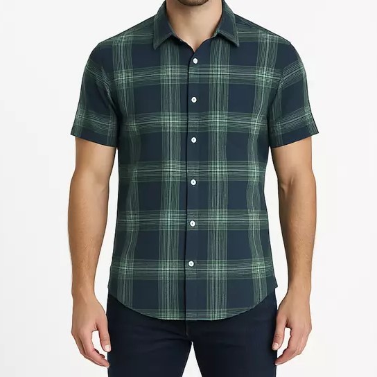 پیراهن کژوال ساتین مردانه M30AC